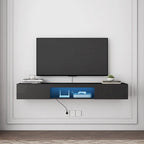 Mobile TV Galleggiante a Parete con 20 Luci LED Colorate per TV da 55 60 65 Pollici
