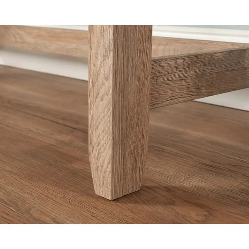 Scrivania in stile rustico da 137 cm | Legno massello | Scrivania per ufficio in stile fattoria