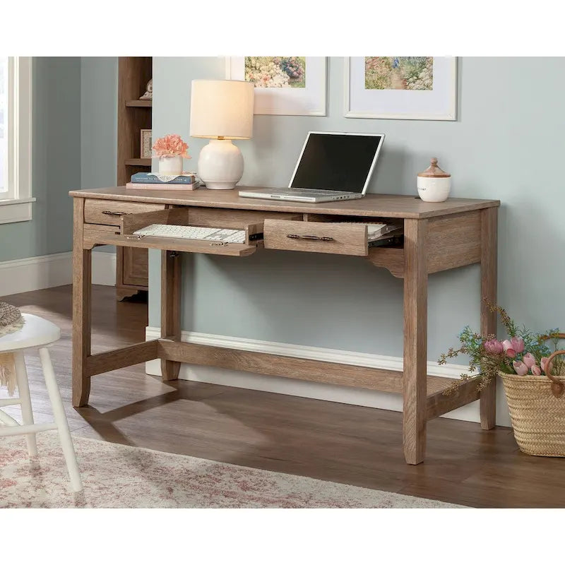 Scrivania in stile rustico da 137 cm | Legno massello | Scrivania per ufficio in stile fattoria