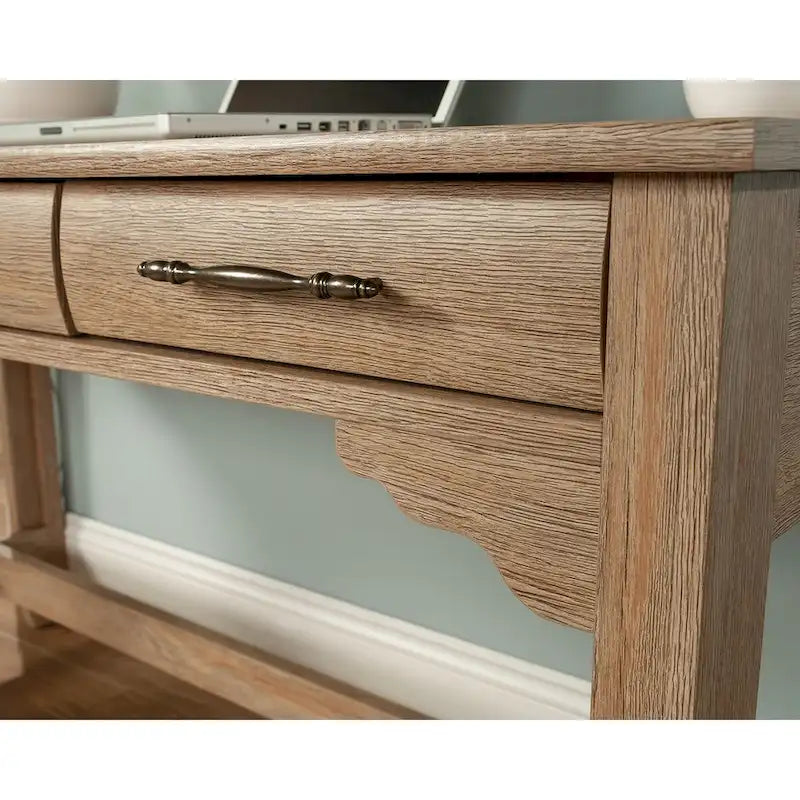 Scrivania in stile rustico da 137 cm | Legno massello | Scrivania per ufficio in stile fattoria