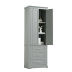 Mobile Contenitore Alto con Tre Cassetti per Bagno/Ufficio