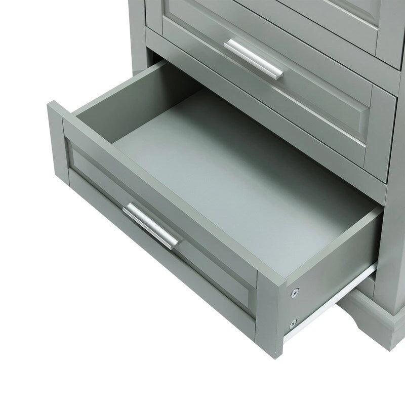 Mobile Contenitore Alto con Tre Cassetti per Bagno/Ufficio