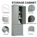 Mobile Contenitore Alto con Tre Cassetti per Bagno/Ufficio