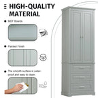 Mobile Contenitore Alto con Tre Cassetti per Bagno/Ufficio