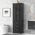 Mobile Contenitore Alto con Tre Cassetti per Bagno/Ufficio