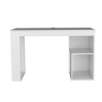 Scrivania da Computer da 119 cm con Ripiani Portaoggetti | Postazione di Lavoro Moderna per Ufficio Domestico | Design Salvaspazio