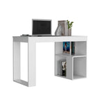 Scrivania da Computer da 119 cm con Ripiani Portaoggetti | Postazione di Lavoro Moderna per Ufficio Domestico | Design Salvaspazio