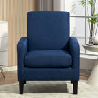 Poltrona minimalista ed elegante | Struttura in legno massello | Cuscino morbido in spugna | Sedia d'accento moderna
