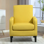 Poltrona minimalista ed elegante | Struttura in legno massello | Cuscino morbido in spugna | Sedia d'accento moderna