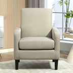 Poltrona minimalista ed elegante | Struttura in legno massello | Cuscino morbido in spugna | Sedia d'accento moderna