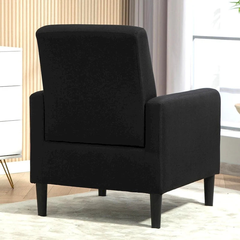 Poltrona minimalista ed elegante | Struttura in legno massello | Cuscino morbido in spugna | Sedia d'accento moderna