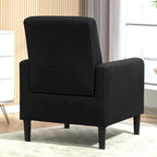 Poltrona minimalista ed elegante | Struttura in legno massello | Cuscino morbido in spugna | Sedia d'accento moderna