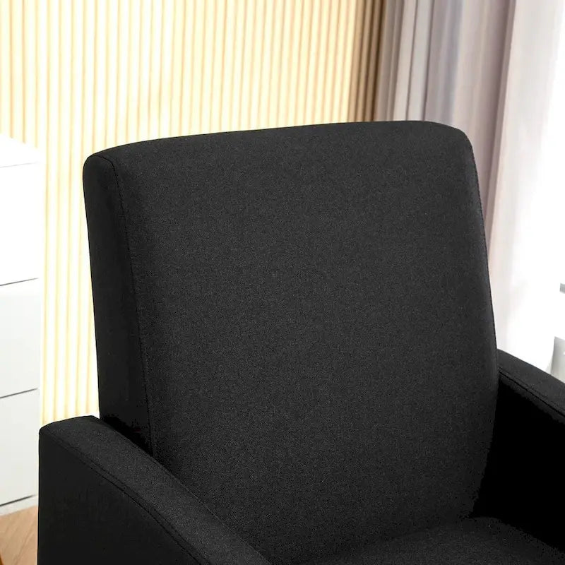 Poltrona minimalista ed elegante | Struttura in legno massello | Cuscino morbido in spugna | Sedia d'accento moderna