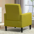 Poltrona minimalista ed elegante | Struttura in legno massello | Cuscino morbido in spugna | Sedia d'accento moderna