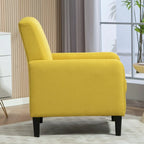 Poltrona minimalista ed elegante | Struttura in legno massello | Cuscino morbido in spugna | Sedia d'accento moderna
