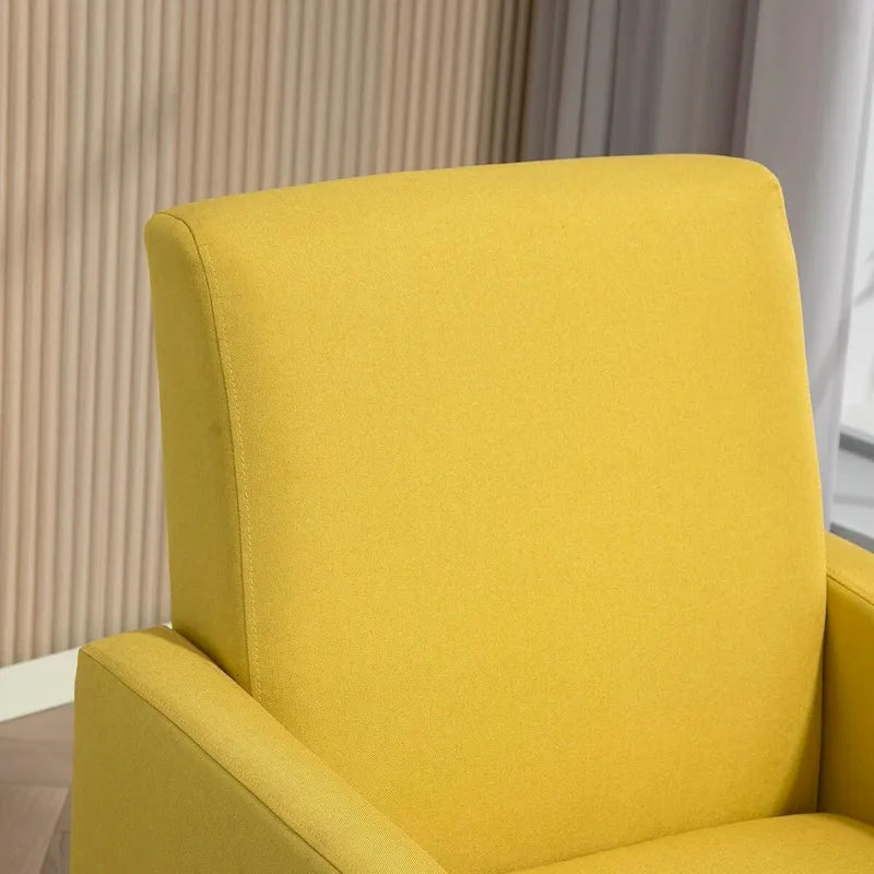 Poltrona minimalista ed elegante | Struttura in legno massello | Cuscino morbido in spugna | Sedia d'accento moderna