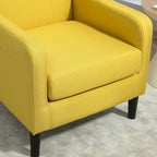 Poltrona minimalista ed elegante | Struttura in legno massello | Cuscino morbido in spugna | Sedia d'accento moderna