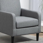 Poltrona minimalista ed elegante | Struttura in legno massello | Cuscino morbido in spugna | Sedia d'accento moderna