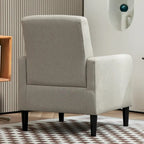 Poltrona minimalista ed elegante | Struttura in legno massello | Cuscino morbido in spugna | Sedia d'accento moderna