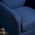 Poltrona minimalista ed elegante | Struttura in legno massello | Cuscino morbido in spugna | Sedia d'accento moderna