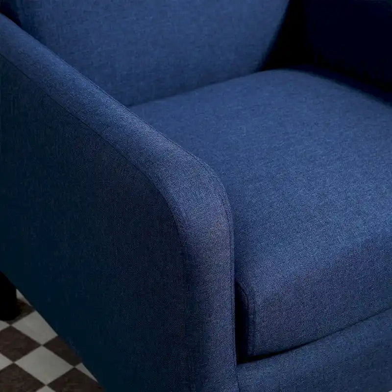 Poltrona minimalista ed elegante | Struttura in legno massello | Cuscino morbido in spugna | Sedia d'accento moderna