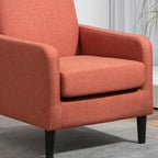 Poltrona minimalista ed elegante | Struttura in legno massello | Cuscino morbido in spugna | Sedia d'accento moderna