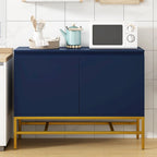Credenza a 2 ante minimalista e di lusso con gambe in metallo