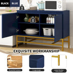 Credenza a 2 ante minimalista e di lusso con gambe in metallo