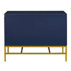 Credenza a 2 ante minimalista e di lusso con gambe in metallo