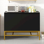 Credenza a 2 ante minimalista e di lusso con gambe in metallo