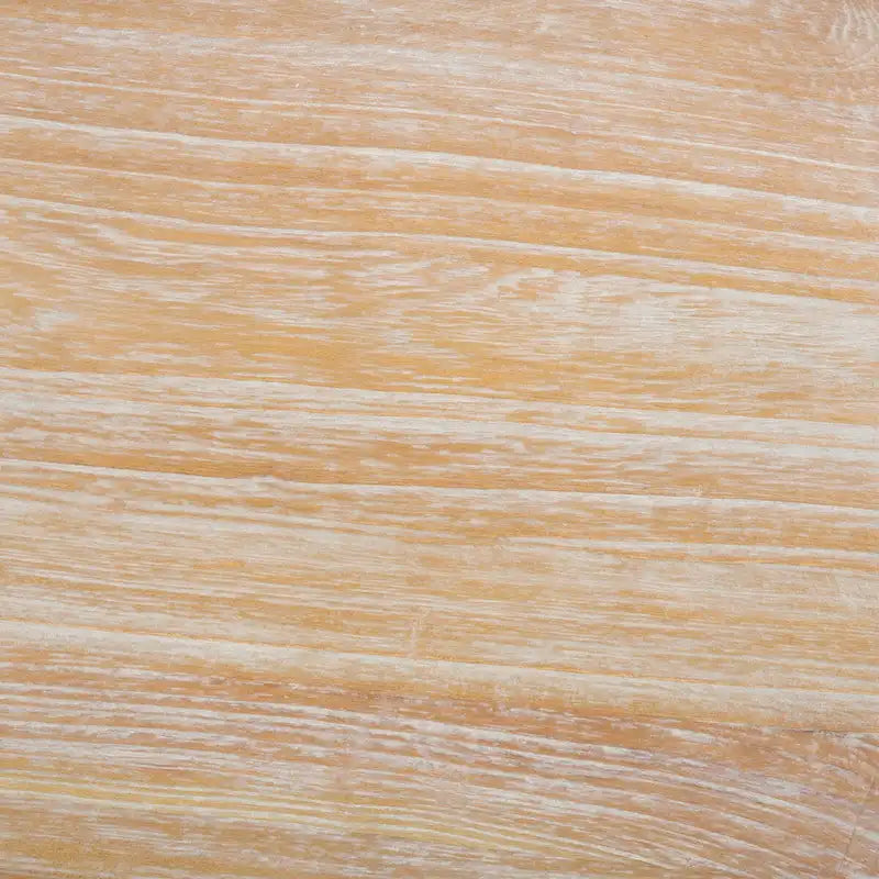 Tavolo da pranzo con piano in legno | Finitura lavata grigio e bianco | 100 cm L x 90 cm P x 76 cm H