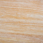 Tavolo da pranzo con piano in legno | Finitura lavata grigio e bianco | 100 cm L x 90 cm P x 76 cm H